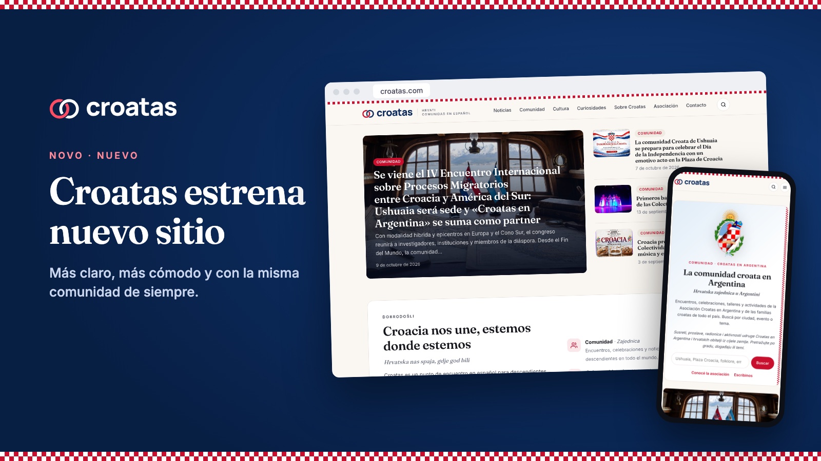Croatas estrena nuevo sitio: más claro, más cómodo y con la misma comunidad de siempre